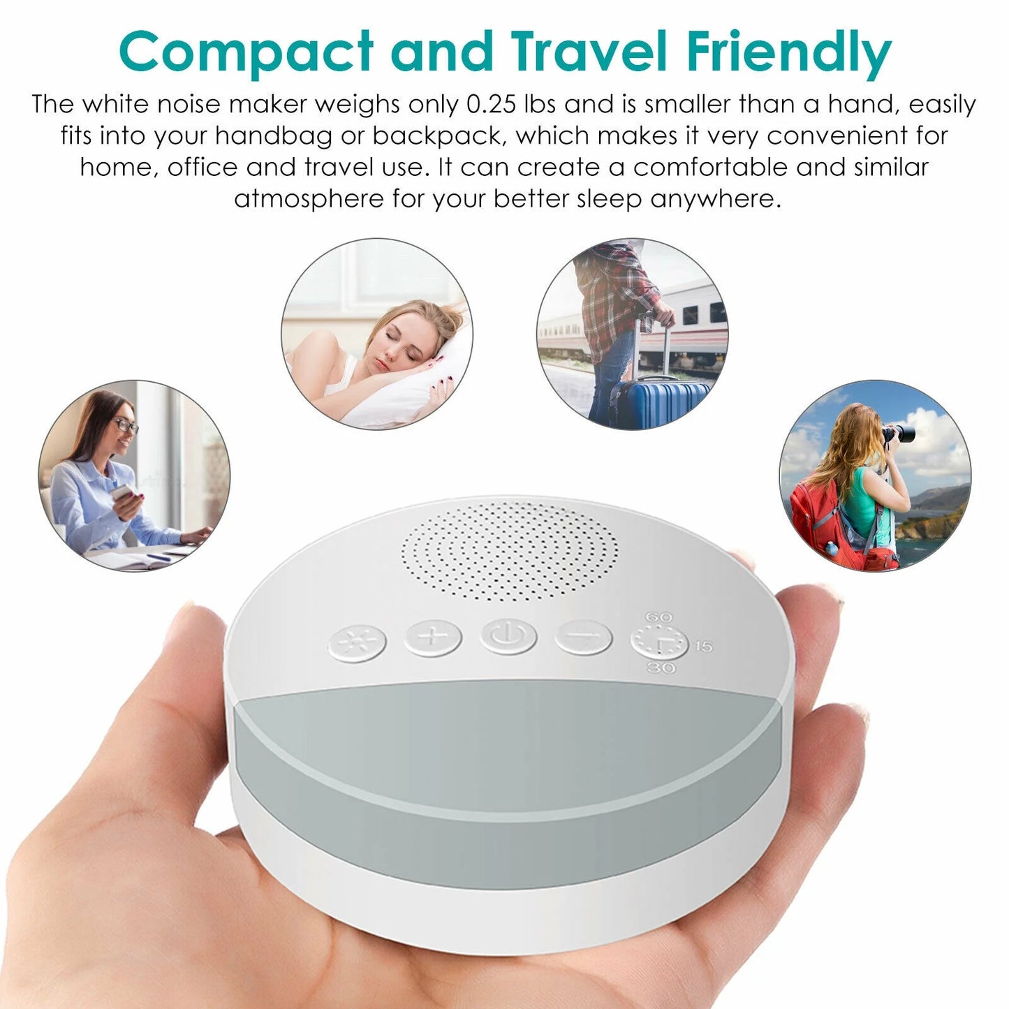 White Noise Nature Sound Machine Sleep Aid Sounds Sleeping Machine Therapy Relax