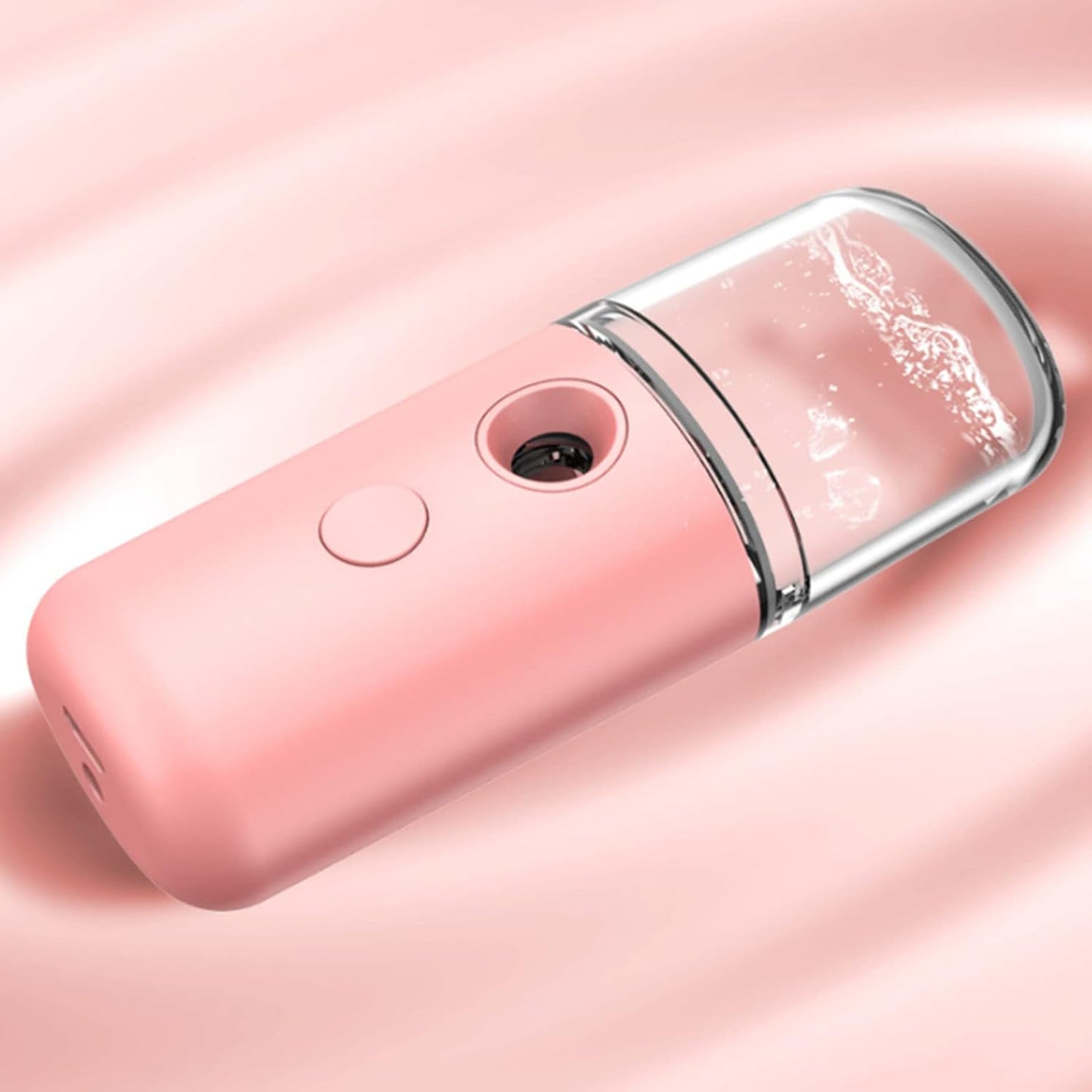 Nano Facial Mist Sprayer, Nano Facial Steamer Mist Spray Mini Face Humidifier Portable Facial Sprayer USB Rechargeable Handy Skin Care Machine Portable Mini Nano Mister (Roseate)