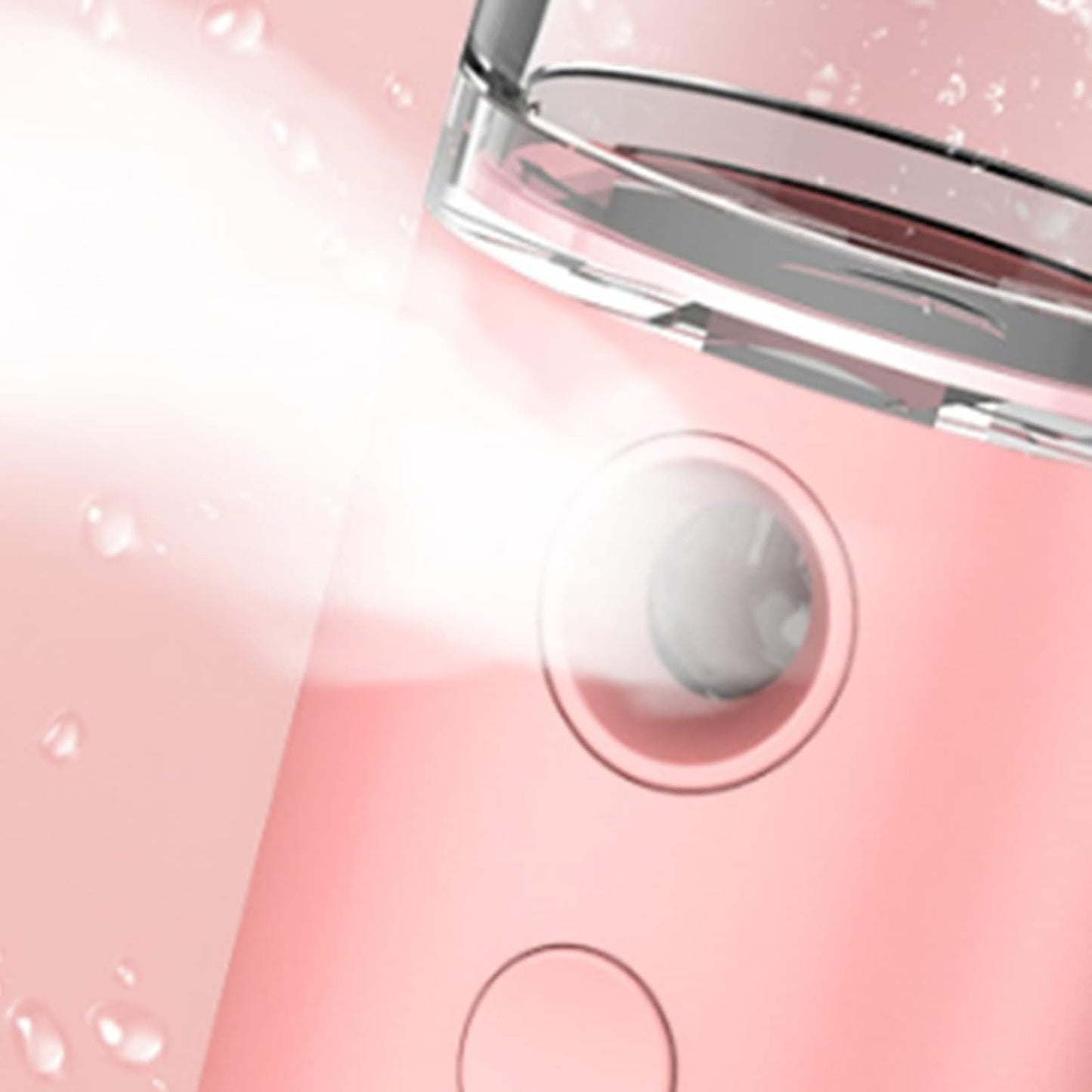 Nano Facial Mist Sprayer, Nano Facial Steamer Mist Spray Mini Face Humidifier Portable Facial Sprayer USB Rechargeable Handy Skin Care Machine Portable Mini Nano Mister (Roseate)