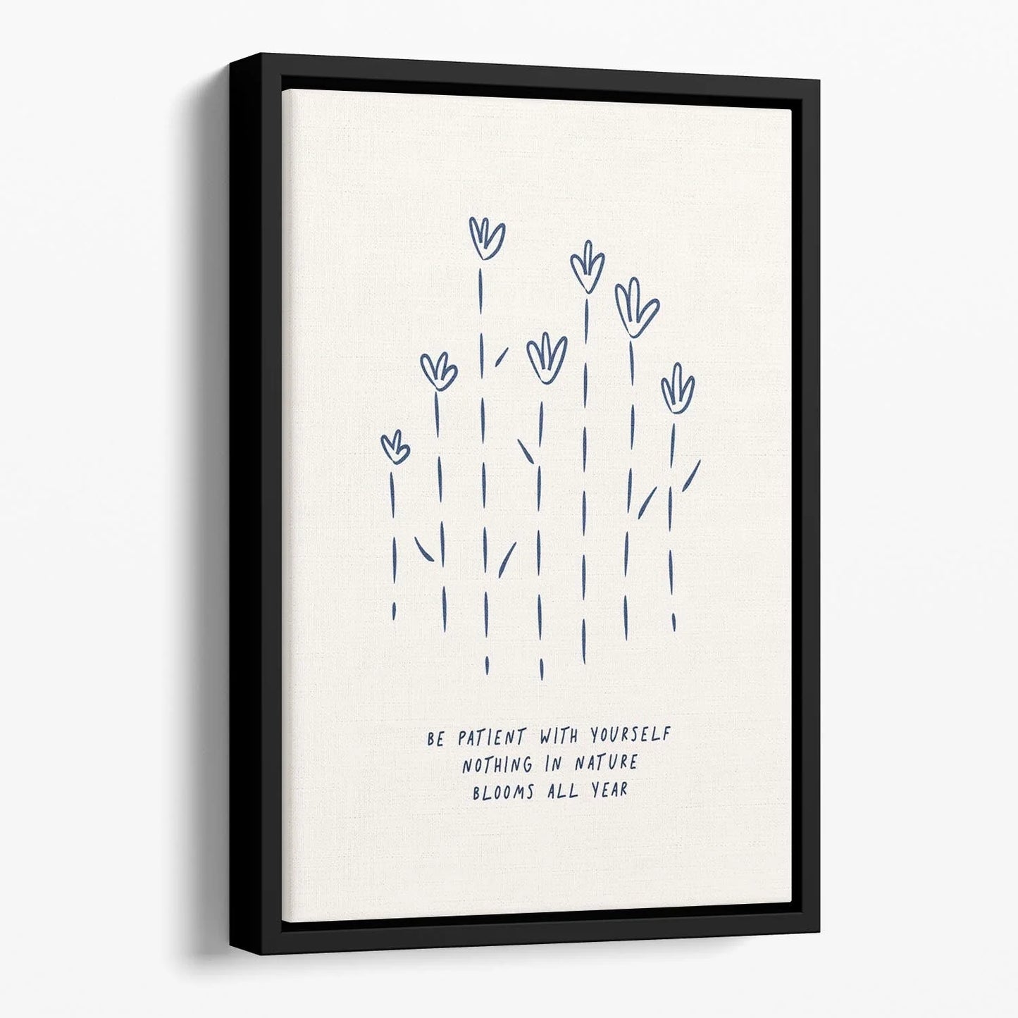 Relax Your Shoulders Floating Framed Canvas