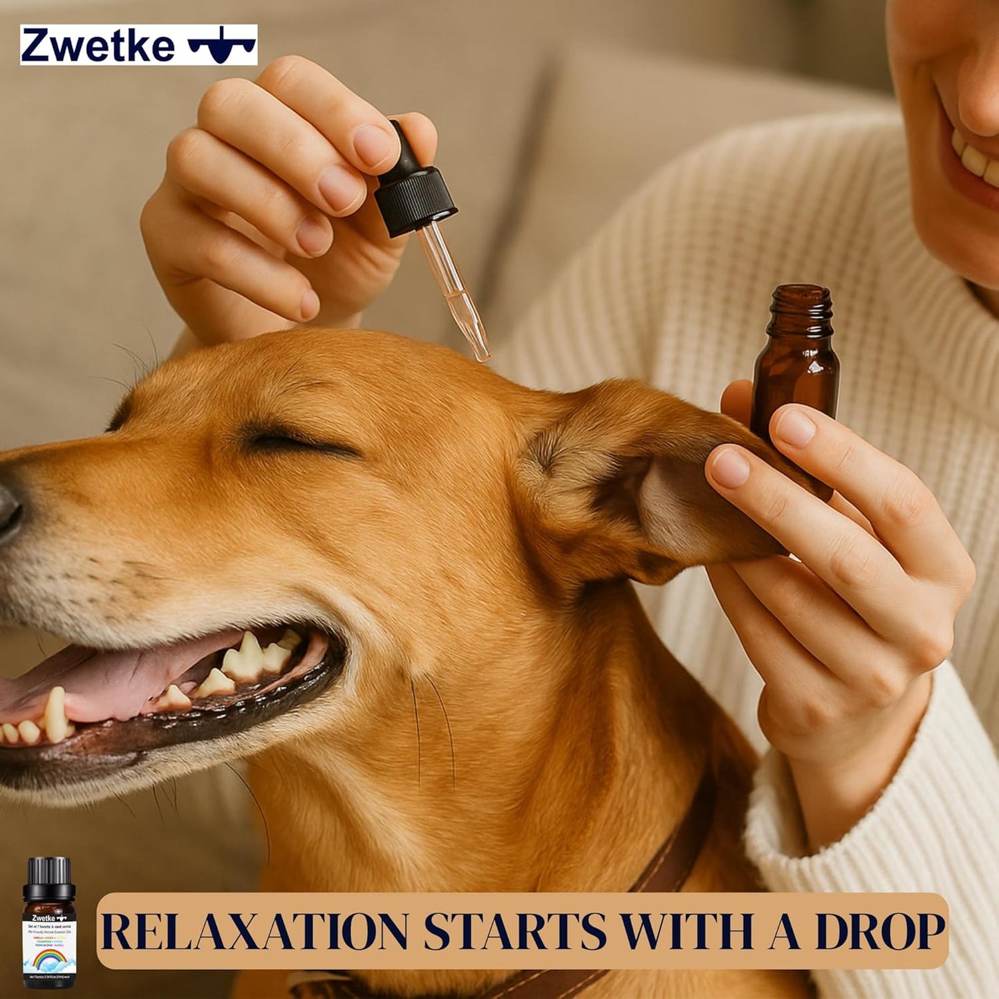 Pet-Friendly 7 Essential Aromatherapy Oils Gift-Set – Vanilla Ginger Copaiba Cedarwood Myrrh Frankincense Niaouli for the Whole Family with Pets around - 60% Pure Oils 40% Pet-Compatible Carrier Oils