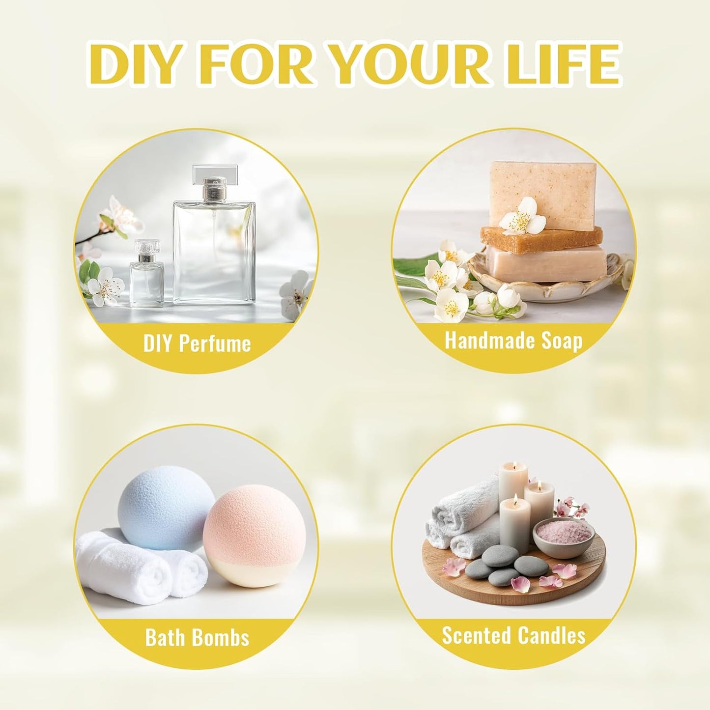 Vanilla Essential Oil for Relaxation in the Home Office Living Room, Add to Diffuser Candle Soap - 4 Fl Oz