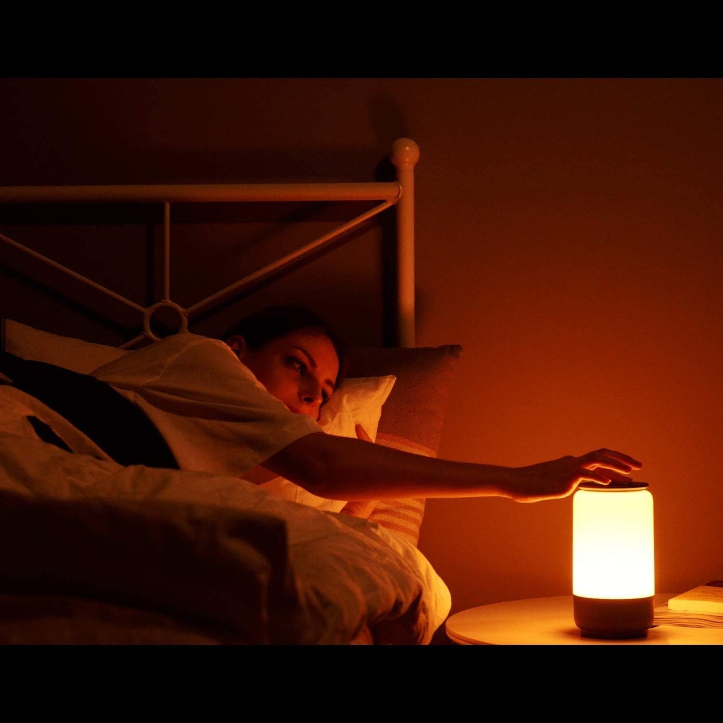 LED Lamps for Bedroom, Bedside Lamp, Tunable Warm to Cool White Lights, Dimmable Brightness and RGB Color Changing LED Table Lamps, Night Light Mode, White