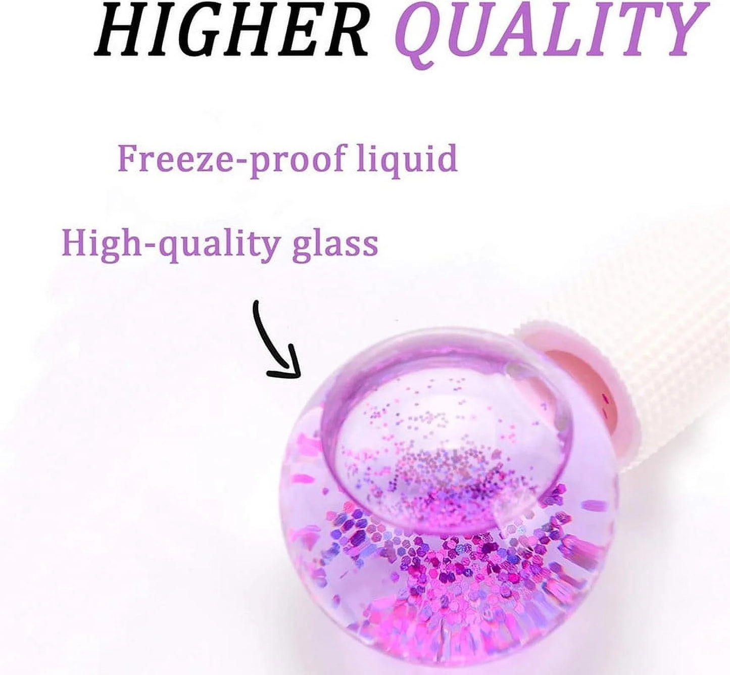 Sticks - Facial Balloon with Golden Essence, 2 Cooling Balloons for Hot or Cold Skin Massagers, Facial Balloon for Skin Care Routine