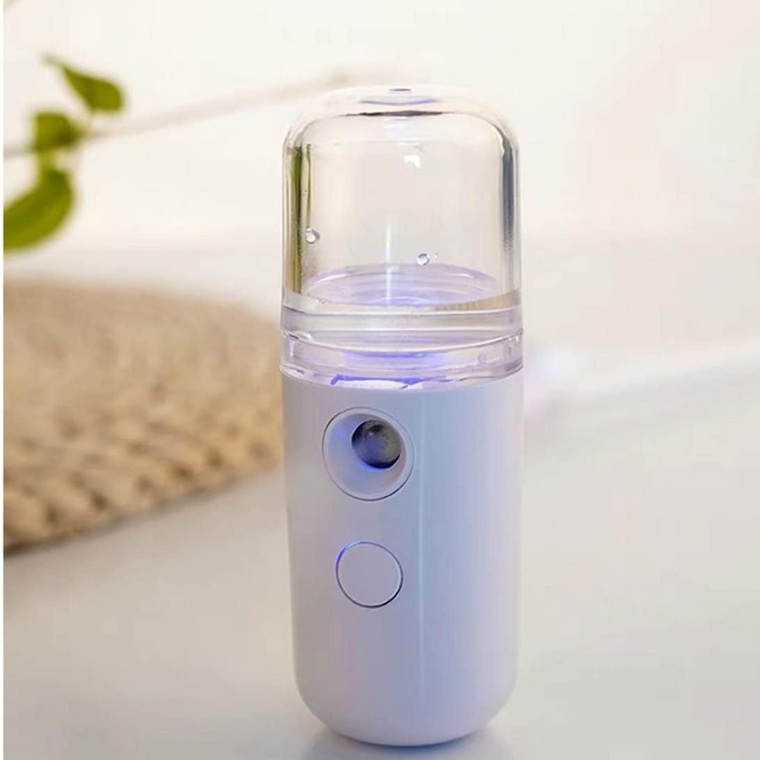 Facial Mist Sprayer Facial Mister Portable Mini Face Sprayer USB Rechargeable Facial for Hydratin White