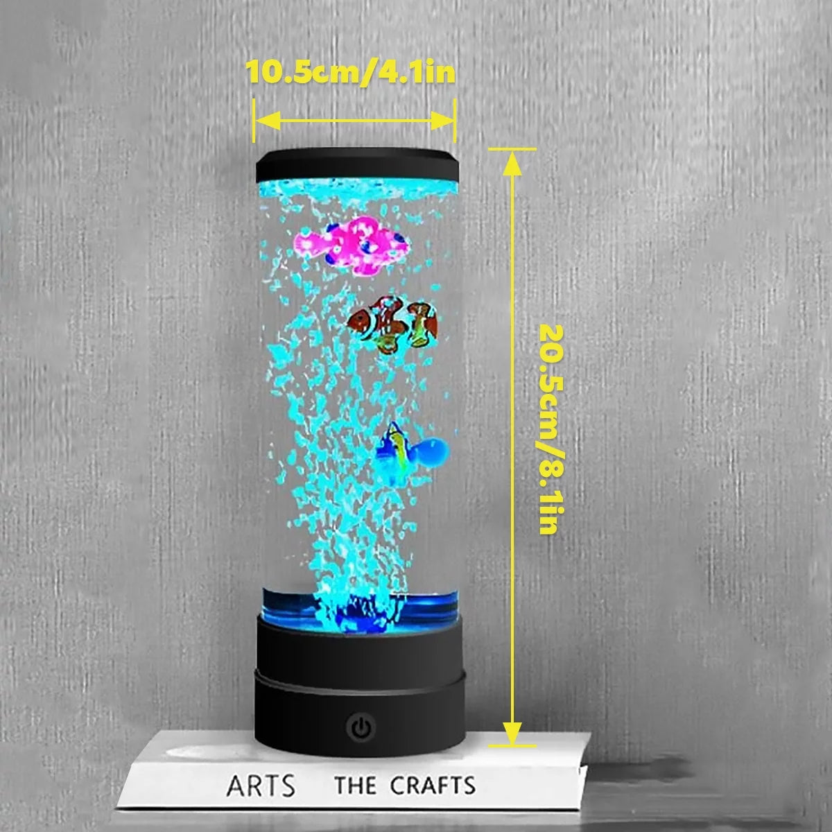 Lieonvis LED round 6 Color Changing Light Effects Synthetic Jelly Fish Aquarium Mood Lamp
