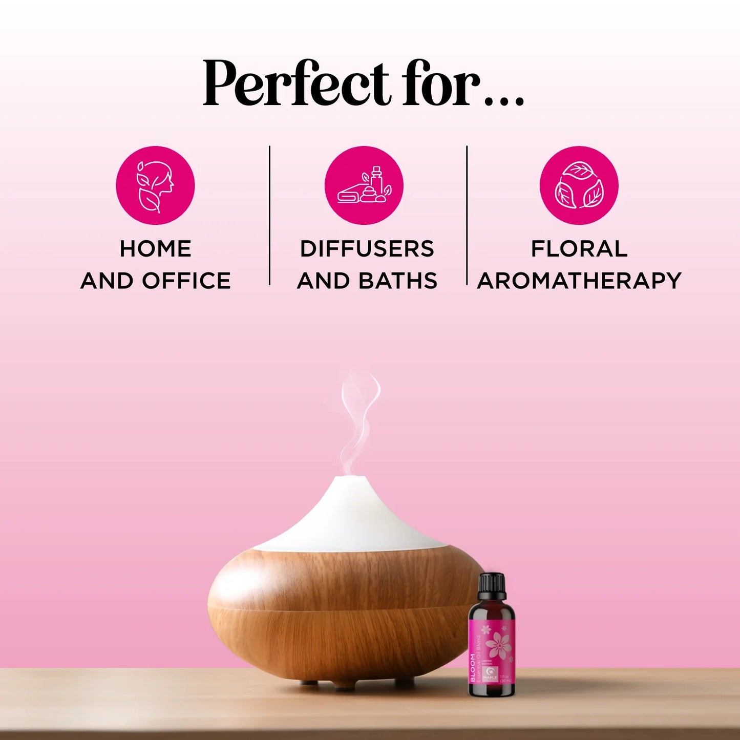 Bloom Floral Essential Oil Blend Diffuser Fragrance & Aromatherapy Oils, 1 Fl Oz