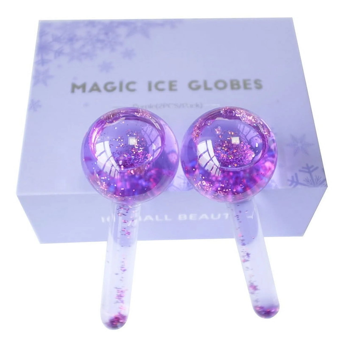 Sticks - Facial Balloon with Golden Essence, 2 Cooling Balloons for Hot or Cold Skin Massagers, Facial Balloon for Skin Care Routine