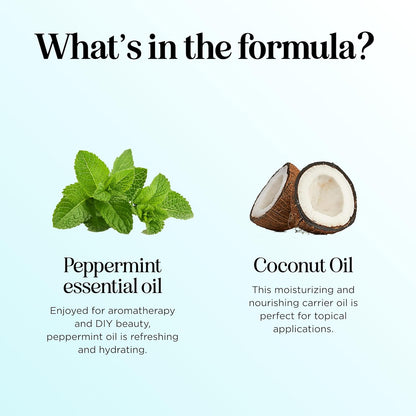 Peppermint Oil Roll on - Pure Peppermint Rollerball Essential Oil Aromatherapy Stick for Headaches - Natural Travel Essential and Pregnancy Must Have for Headaches Energy & Focus Support (2 Pack)