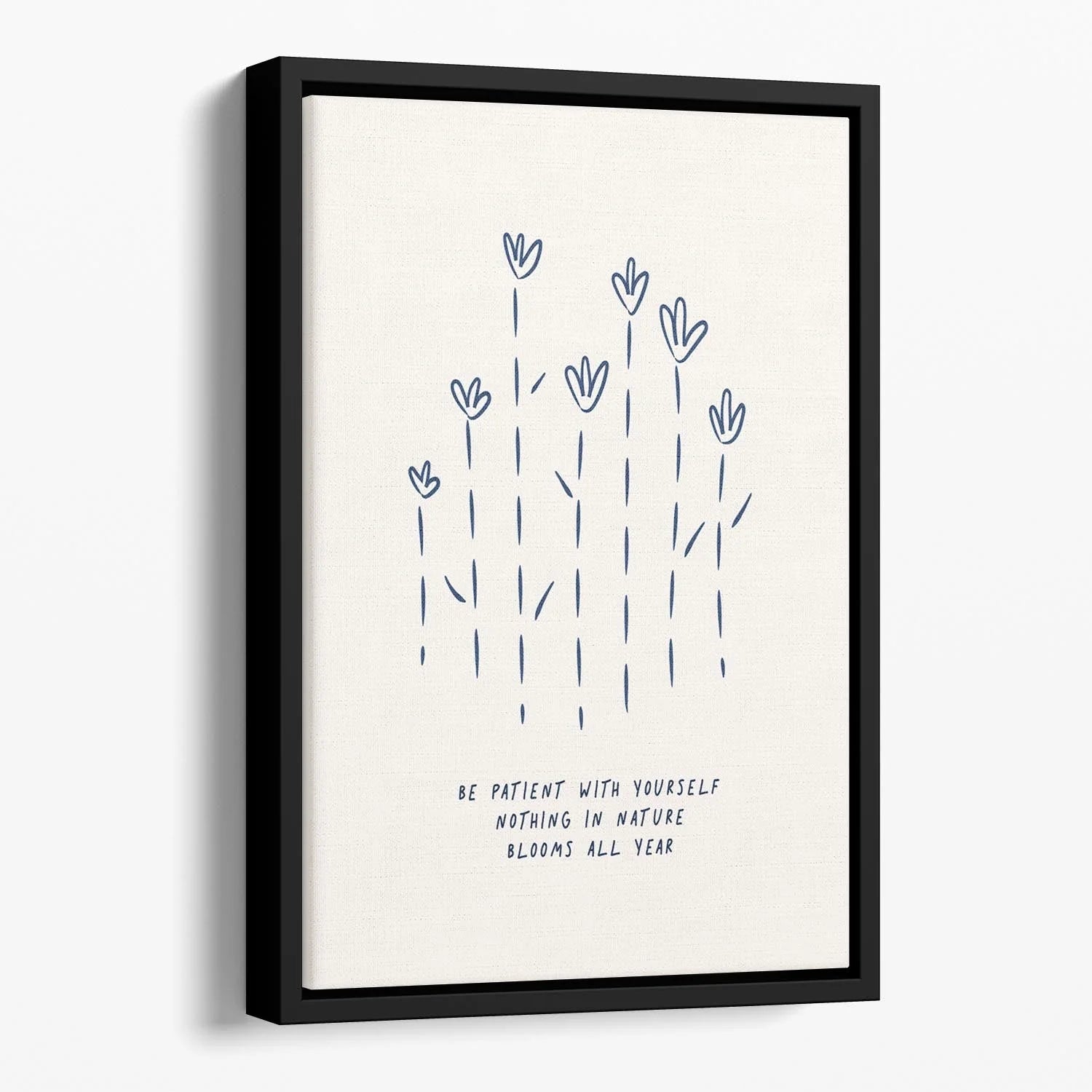Relax Your Shoulders Floating Framed Canvas