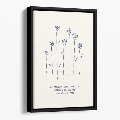 Relax Your Shoulders Floating Framed Canvas