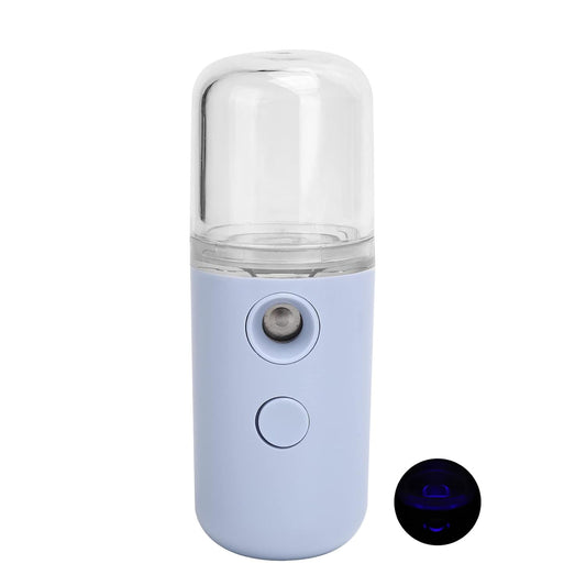 Facial Mist, Nebulizer Steam Facial Mist Deep Moisturizer Mini Humidifier for Skin Care, Makeup, Eyelash Extensions, Deep Moisturizer Mini Humidifier(Lavender)