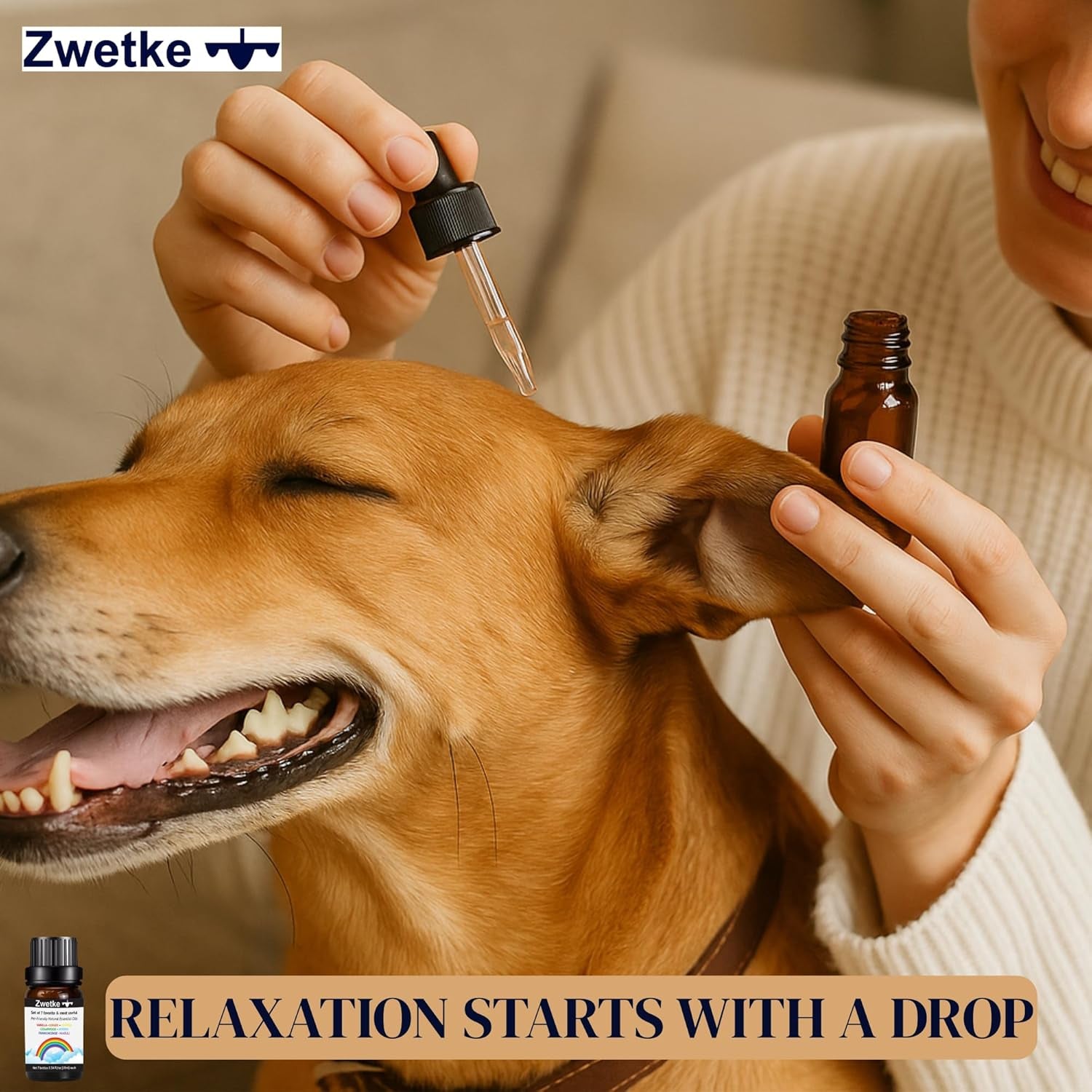 Pet-Friendly 7 Essential Aromatherapy Oils Gift-Set – Vanilla Ginger Copaiba Cedarwood Myrrh Frankincense Niaouli for the Whole Family with Pets around - 60% Pure Oils 40% Pet-Compatible Carrier Oils