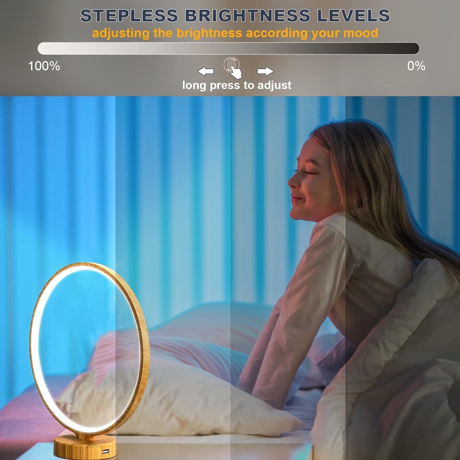 2 in 1 Light Therapy & Desk Lamp - 10000 Lux Sun Lamp with Dual Controls, 4 Timer, Dimmable, 3 Color Temperatures