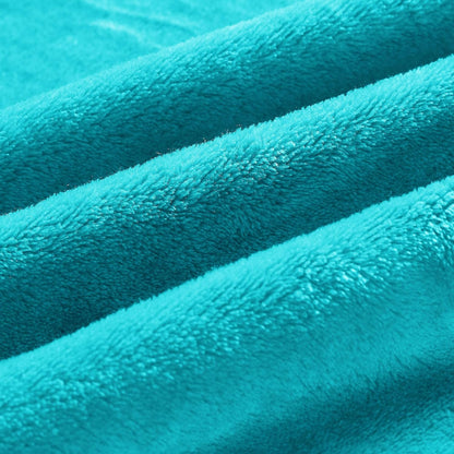 Fleece Blankets Queen Size Teal Throw Blankets for Bed, Luxury Plush Cozy Fuzzy Blanket 90X90 Inches, Super Soft Warm Lightweight Throw Blanket All Seasons Suitable