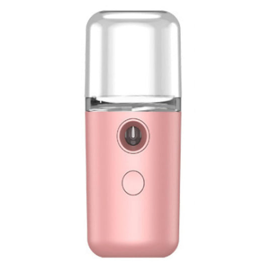 Nano Facial Mist Sprayer, Nano Facial Steamer Mist Spray Mini Face Humidifier Portable Facial Sprayer USB Rechargeable Handy Skin Care Machine Portable Mini Nano Mister (Roseate)