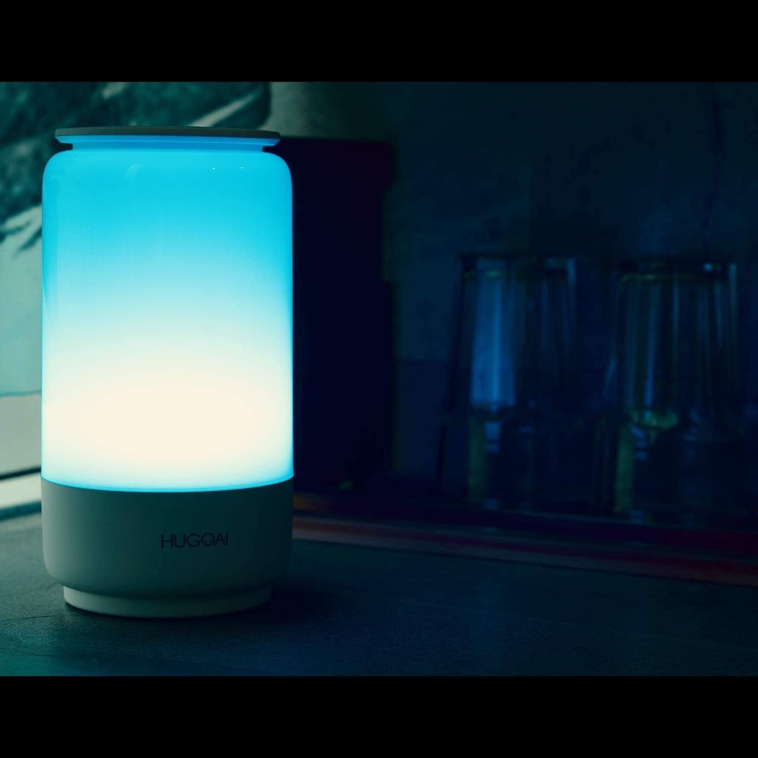 LED Lamps for Bedroom,  Bedside Lamp, Tunable Warm to Cool White Lights, Dimmable Brightness and RGB Color Changing LED Table Lamps, Night Light Mode, White