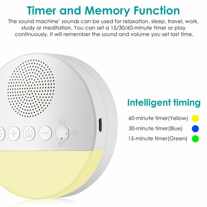 White Noise Nature Sound Machine Sleep Aid Sounds Sleeping Machine Therapy Relax