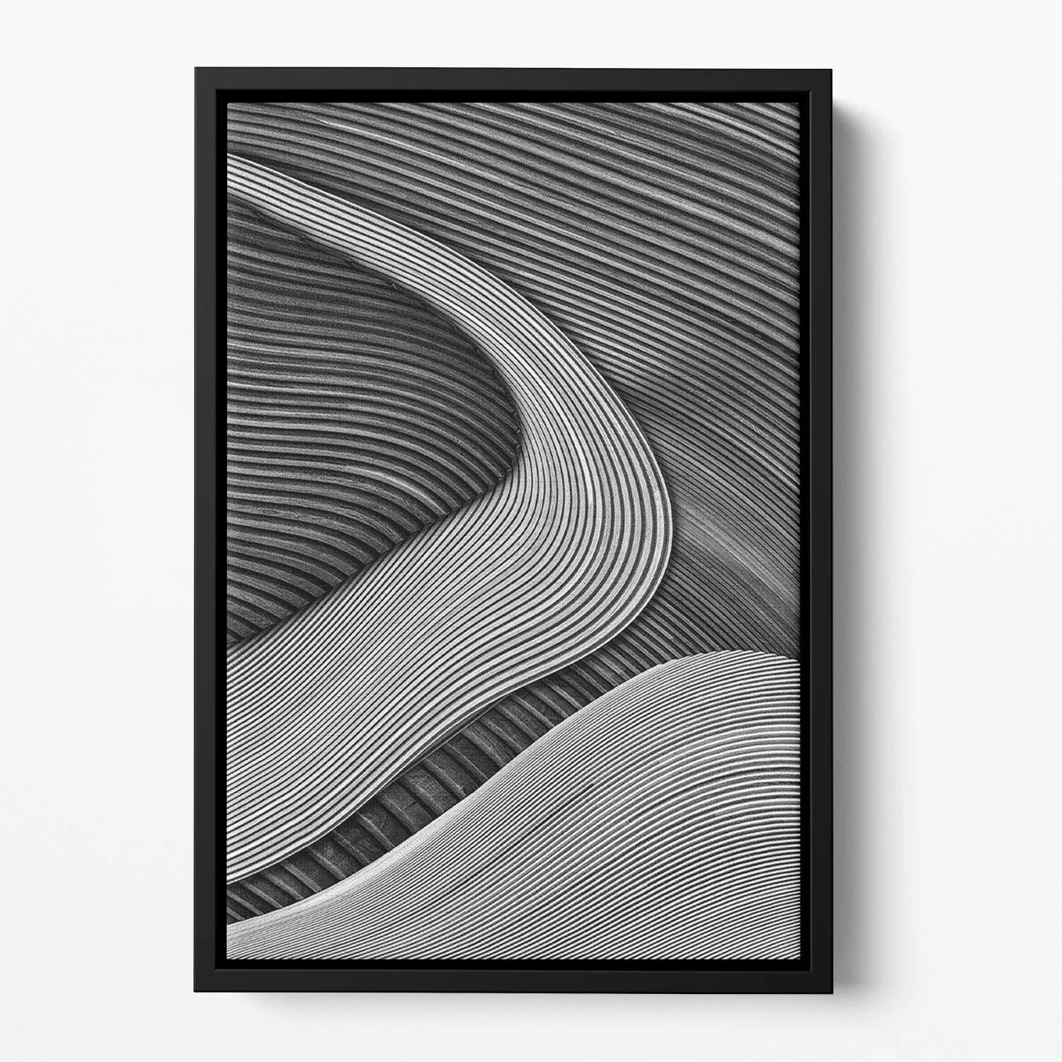 The Wood Project Iii - Zen Garden Floating Framed Canvas