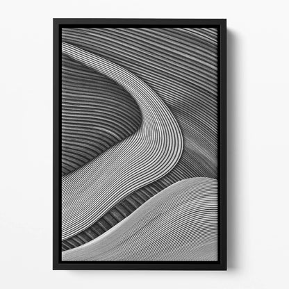 The Wood Project Iii - Zen Garden Floating Framed Canvas