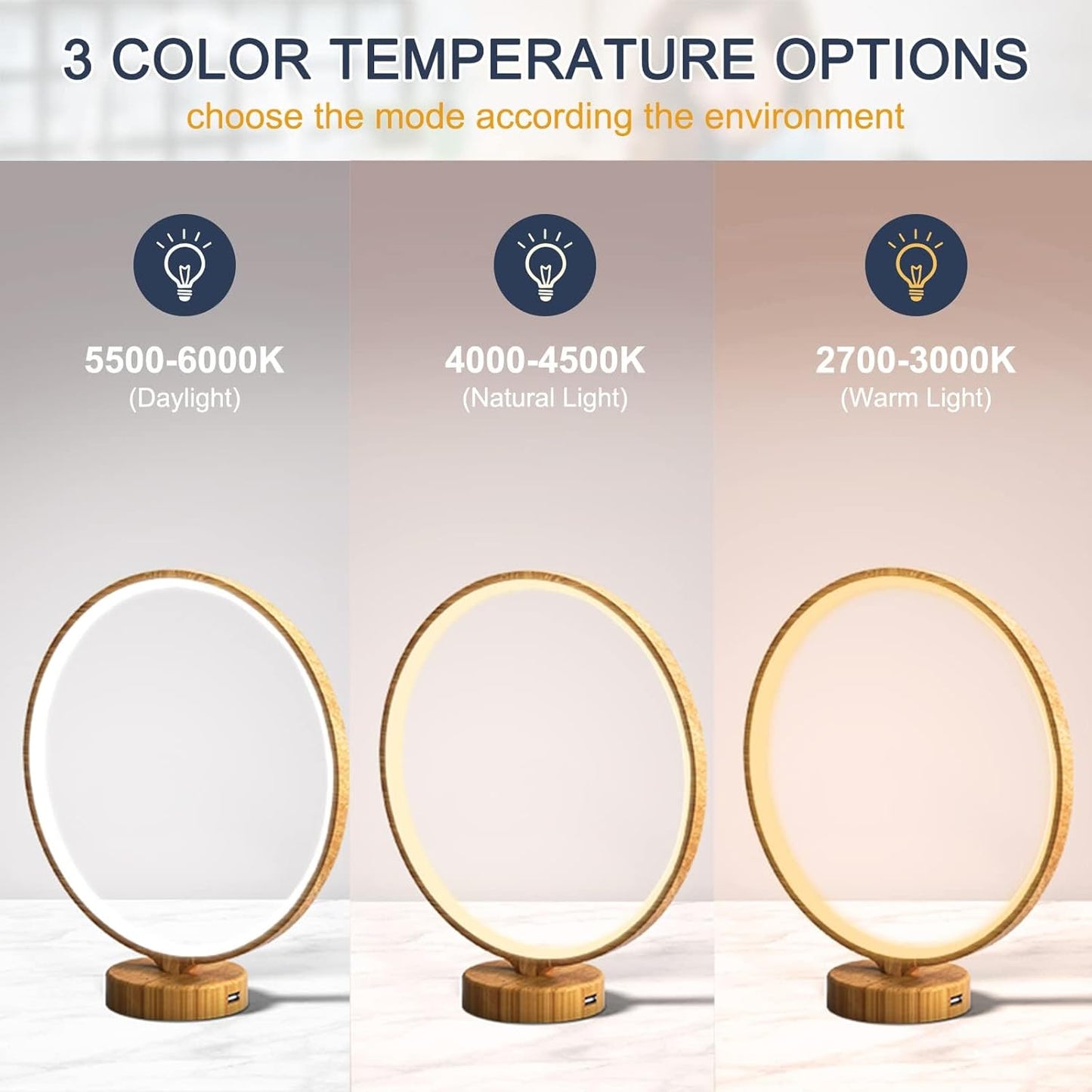 2 in 1 Light Therapy & Desk Lamp - 10000 Lux Sun Lamp with Dual Controls, 4 Timer, Dimmable, 3 Color Temperatures