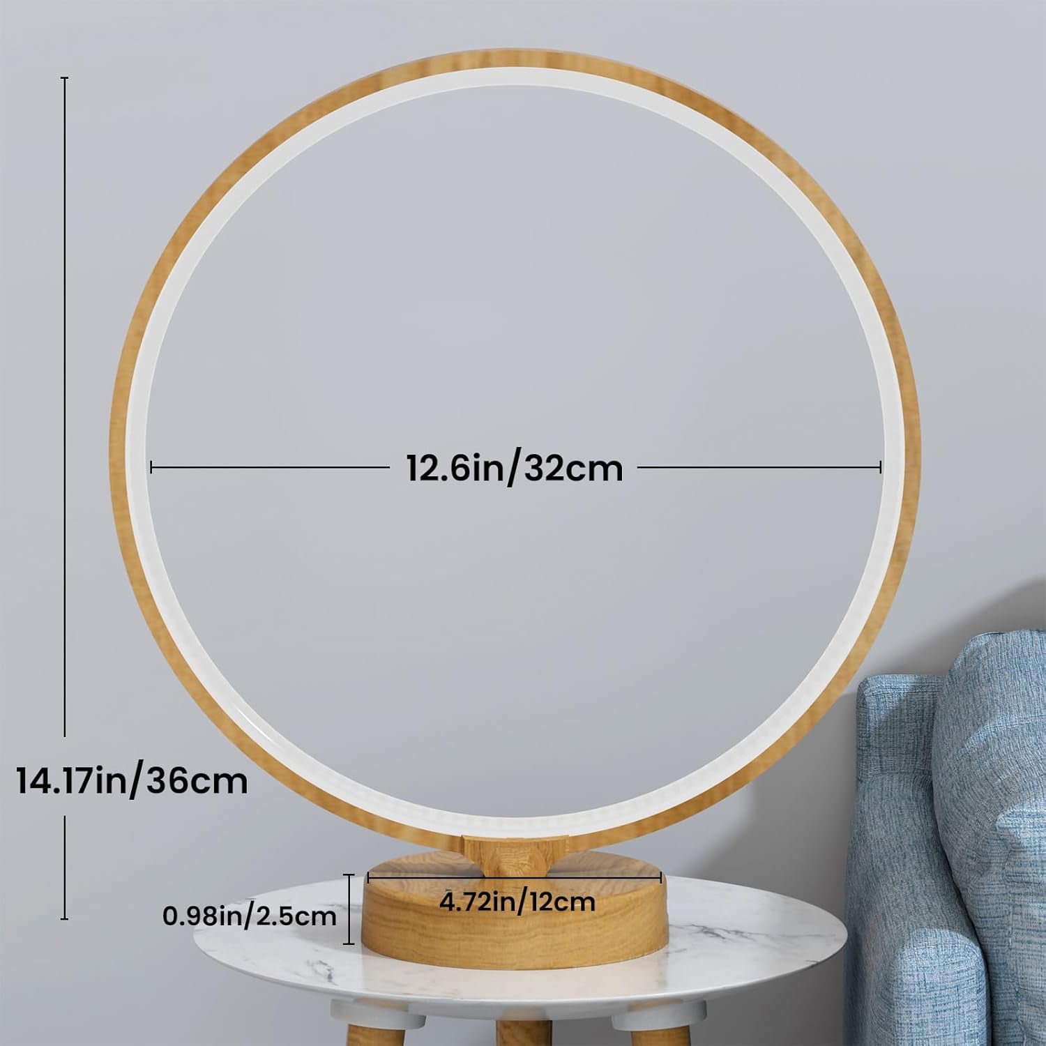 2 in 1 Light Therapy & Desk Lamp - 10000 Lux Sun Lamp with Dual Controls, 4 Timer, Dimmable, 3 Color Temperatures